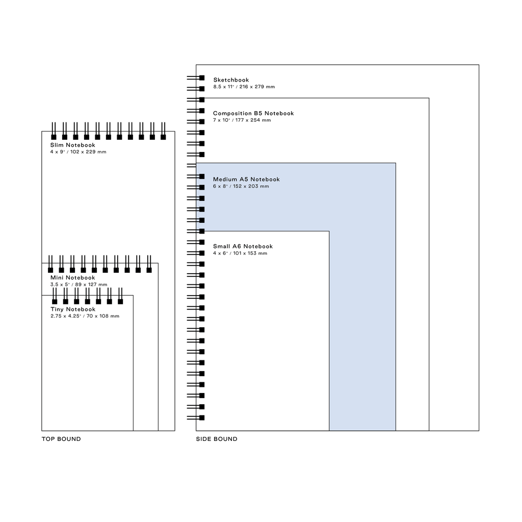 Sedona Medium A5 Notebook Moglea