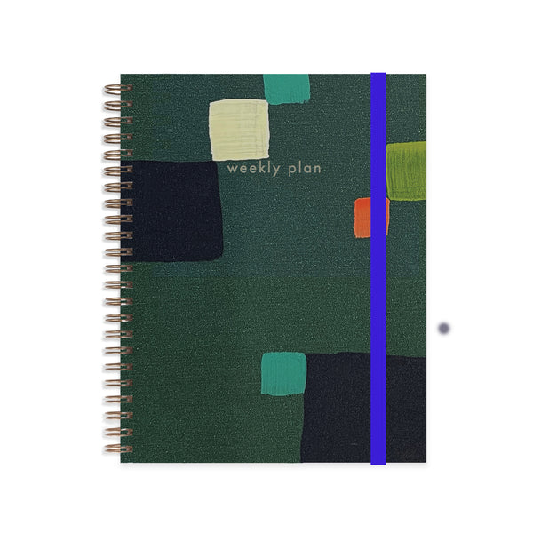 Green Square A5 Weekly Undated Planner