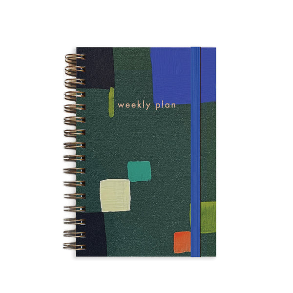 Green Square A6 Weekly Undated Planner